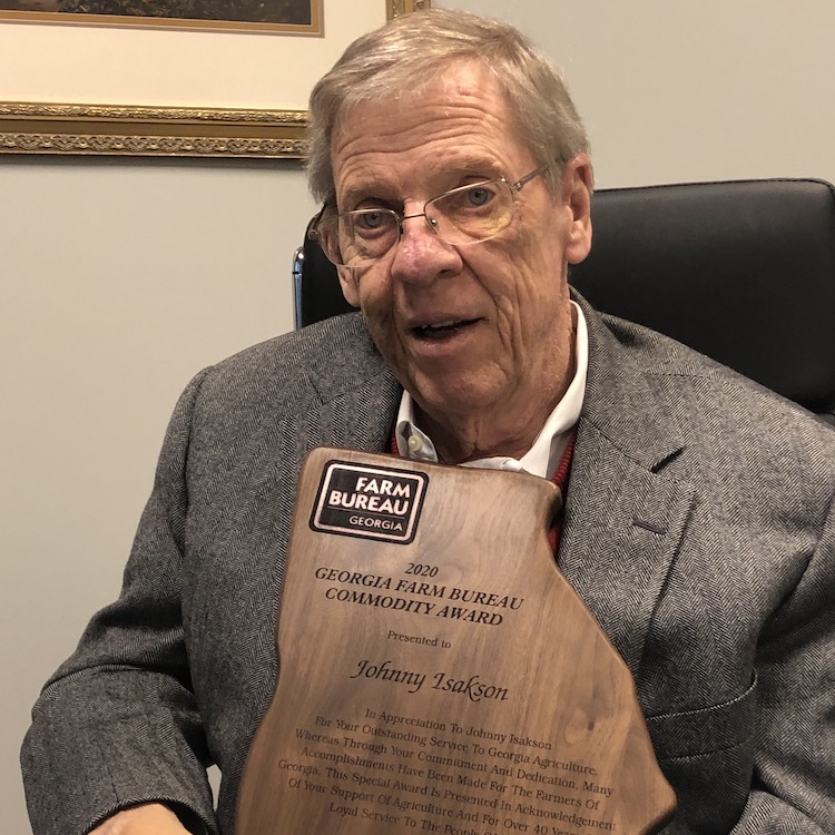 Georgia Farm Bureau honors Isakson with Commodity Award